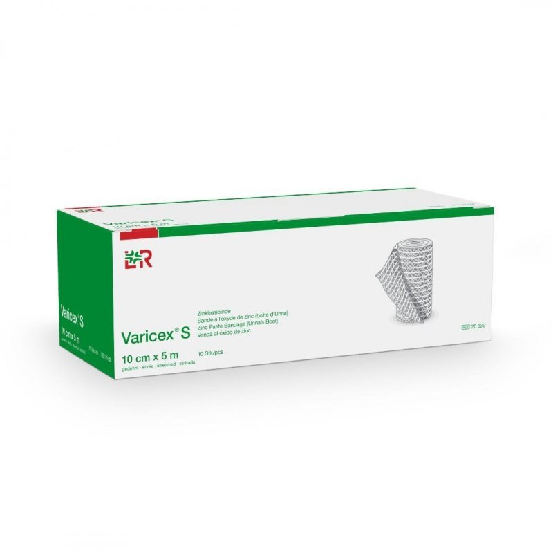 Varicex S - 10 cm x 5 m - Zinkoklihové obinadlo stretch