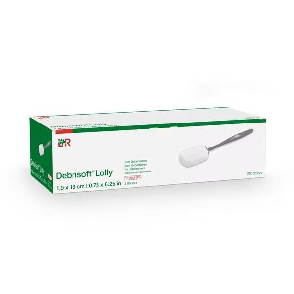 Debrisoft lolly, 7,6 x 5cm, 5ks - Originál pro vysoce účinný, rychlý a téměř bezbolestný debridement