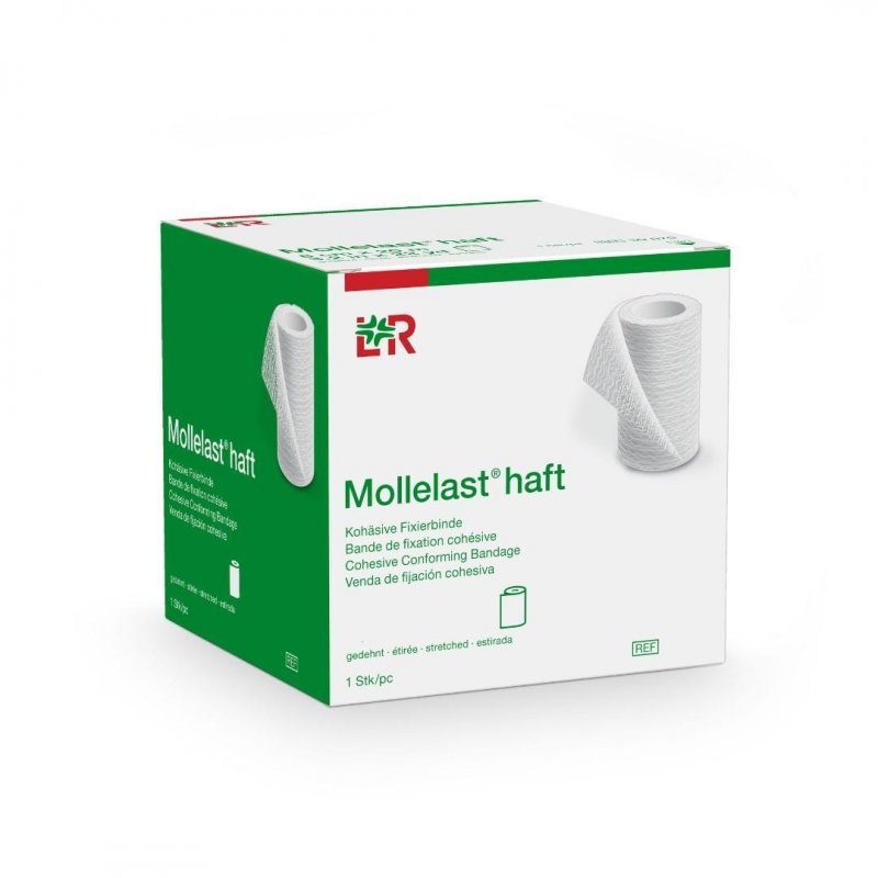 Mollelast Haft 6 cm x 4 m - Kohezivní elastické fixovací obinadlo, 1ks