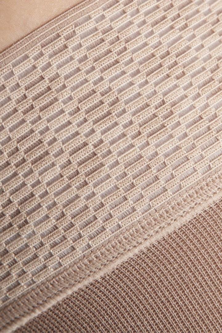 Stehenní punčochy s lemem MAXIS COTTON II.KT - Velikost 6+, barva bronz, délka krátká, se špicí